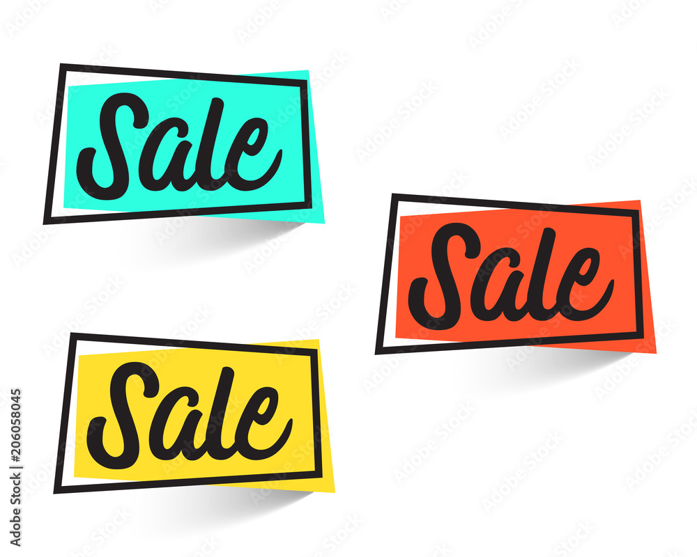 SALE banners set. Vector illustration. SALE banners set. Vector illustration.
