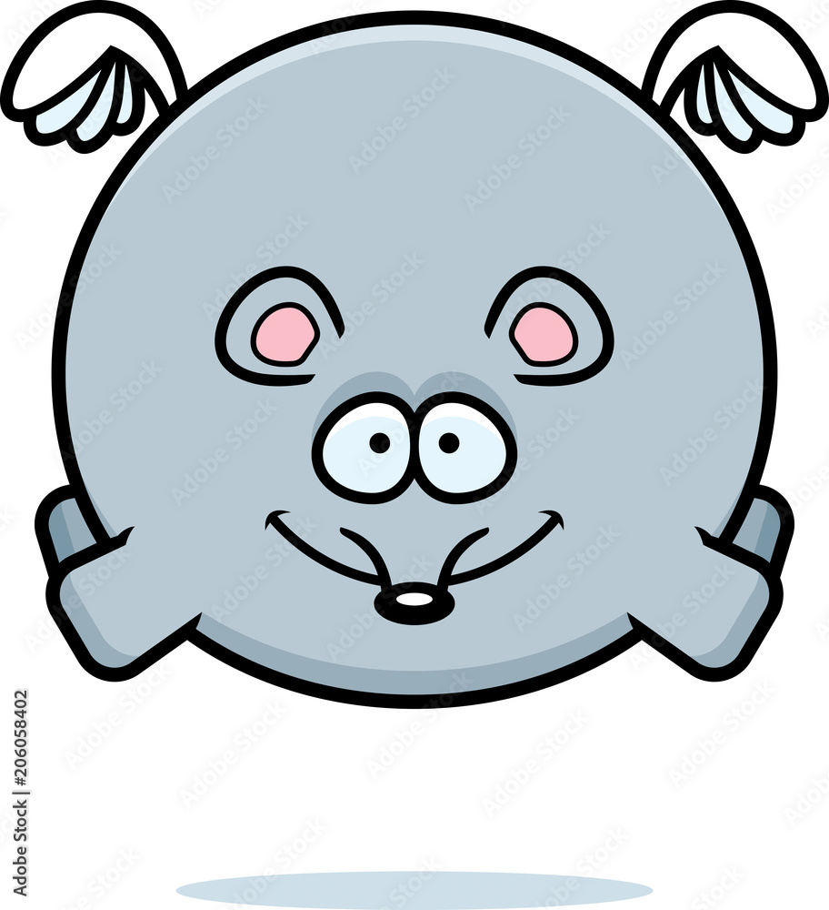 Flying Cartoon Mouse Flying Cartoon Mouse