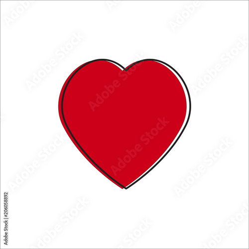 Free Download heart design icon flat - GFXLoad