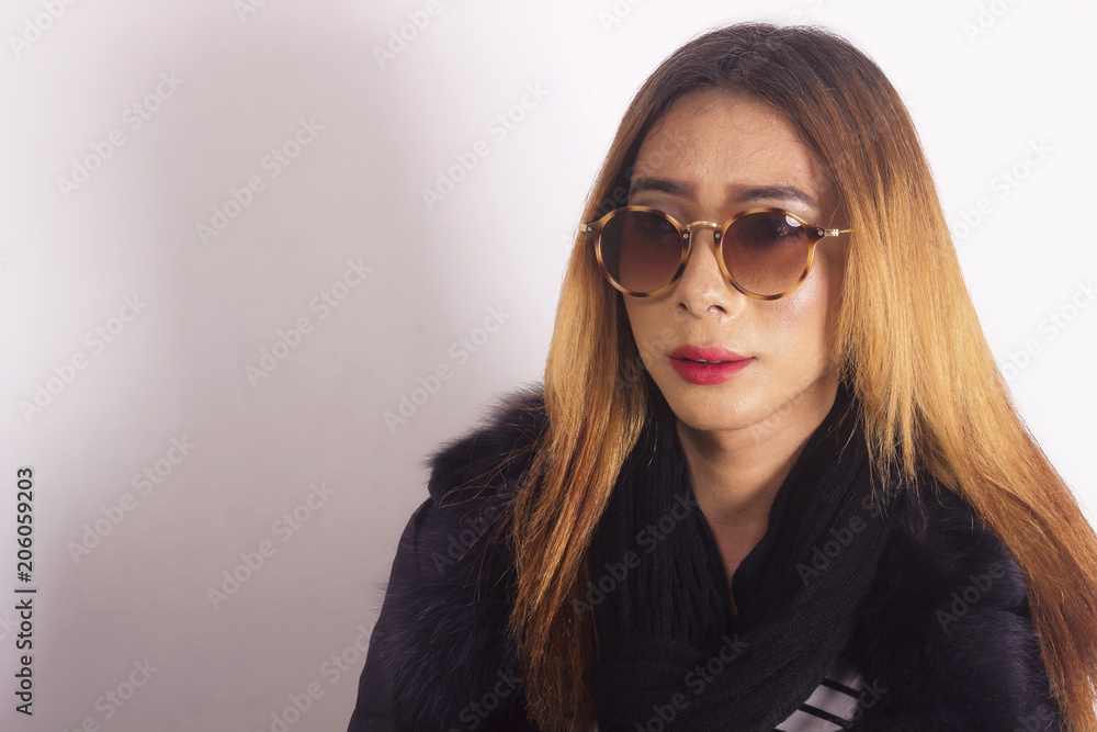 Stylish woman wearing black looking at camera. Front pose Stylish woman wearing black looking at camera. Front pose