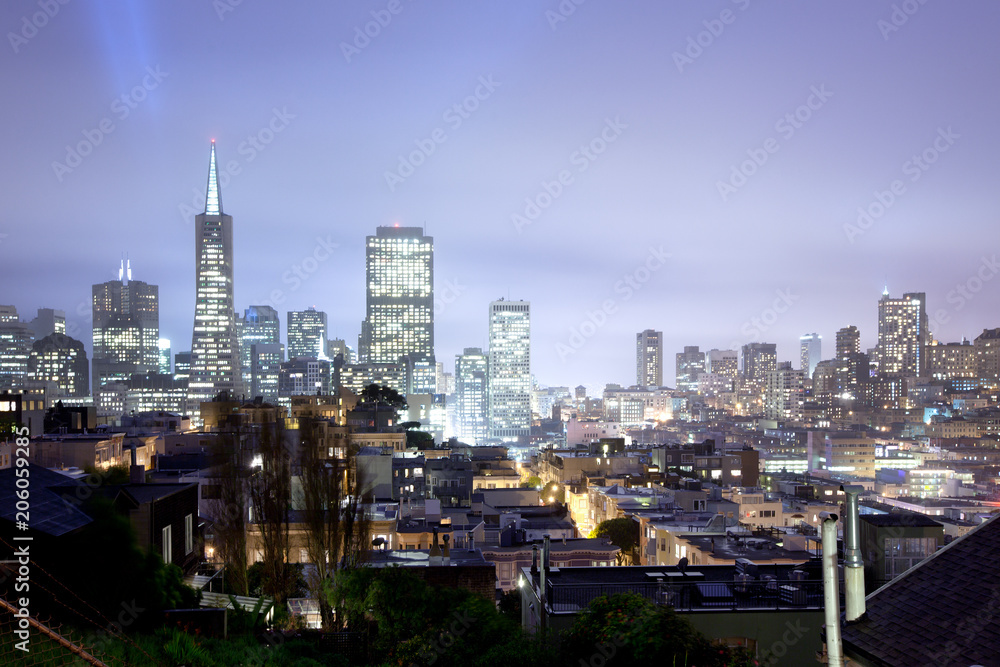 Obraz premium Skyline of Financial district of San Francisco, California, USA