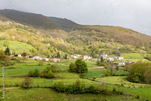 Location of Carballo in the Cangas del Narcea, Asturias, Spain