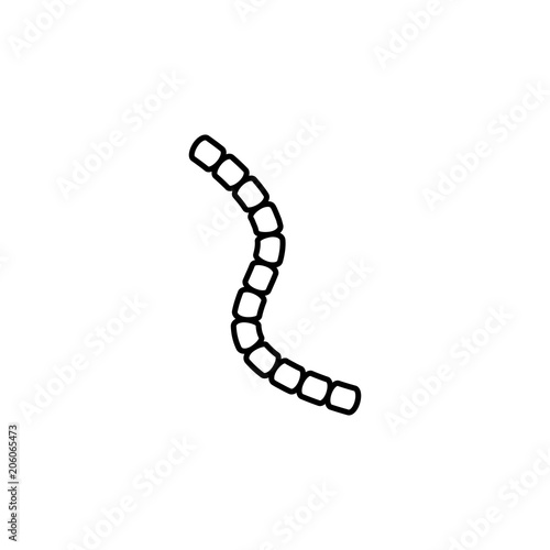 bacterium icon. Element of microorganisms icon for mobile concept and web apps. Thin line bacterium icon can be used for web and mobile