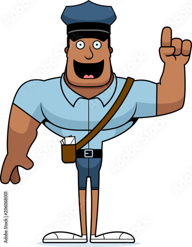 Cartoon Mail Carrier  Idea