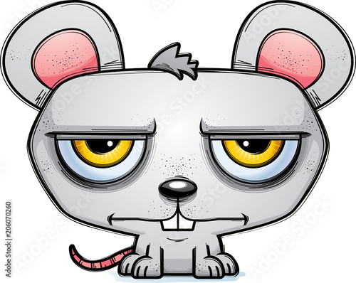 Calm Little Cartoon Mouse