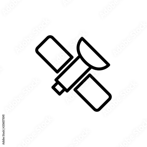 navigator satellite icon. Element of navigation for mobile concept and web apps. Thin line navigator satellite icon can be used for web and mobile