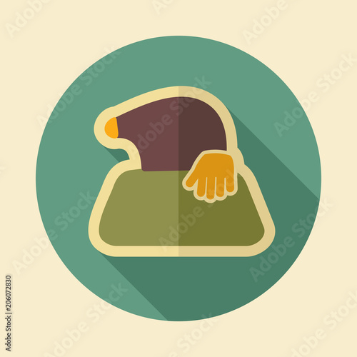 Mole icon for garden craft