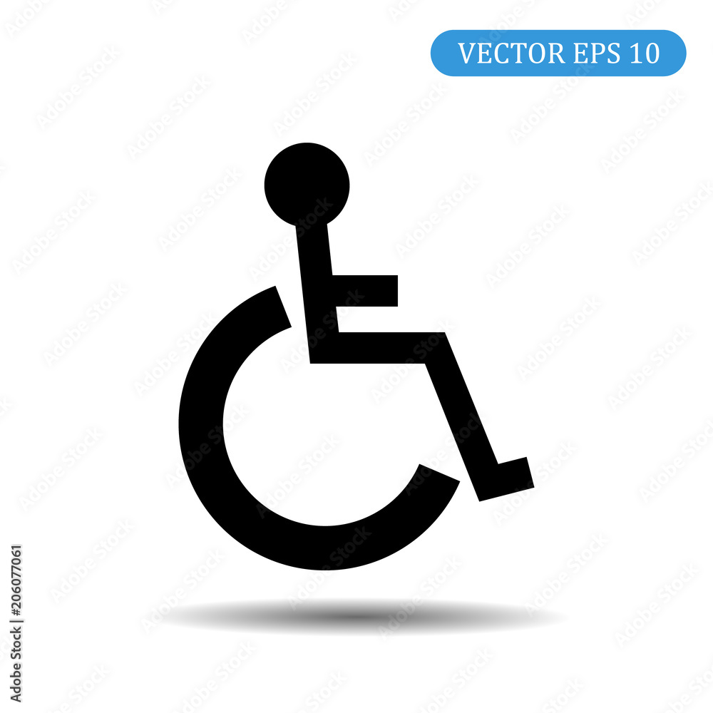 Disabled icon. Vector illustration eps 10 Disabled icon. Vector illustration eps 10