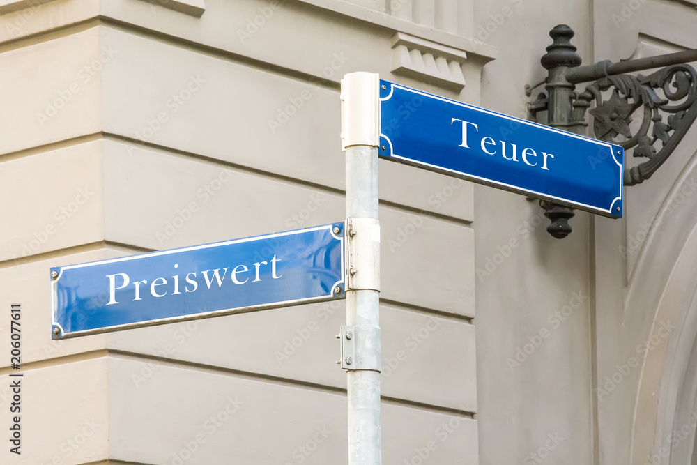 Schild 323 - Preiswert