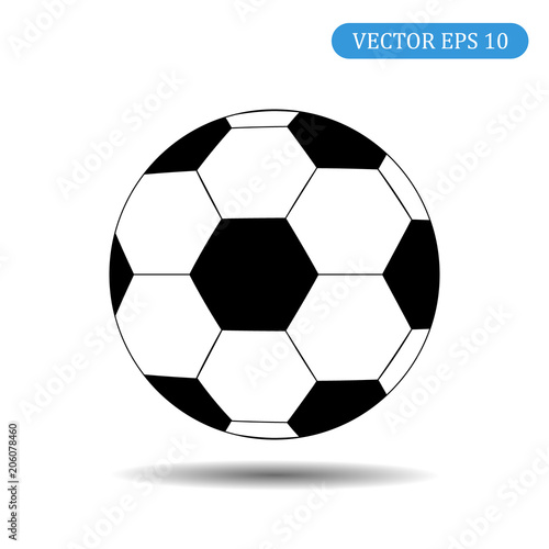 Soccer ball icon. Vector illustration eps 10