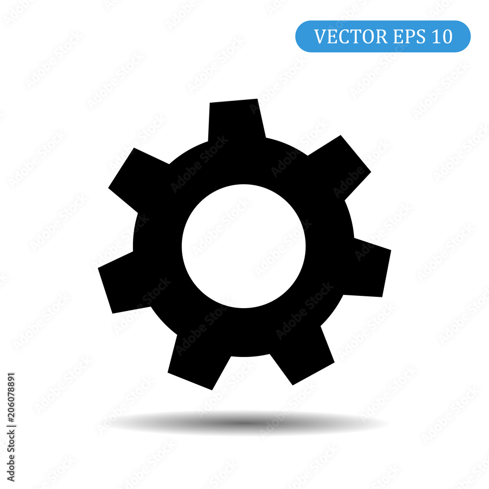 Gear icon.Vector illustration eps 10
