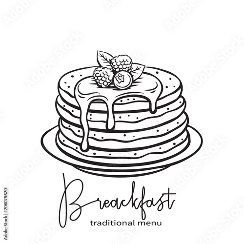 hand drawn pancakes
