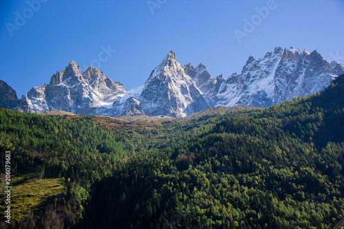 The French Alps in Chamonix