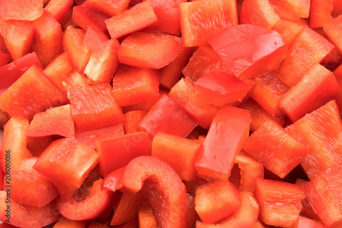 Red bell pepper background