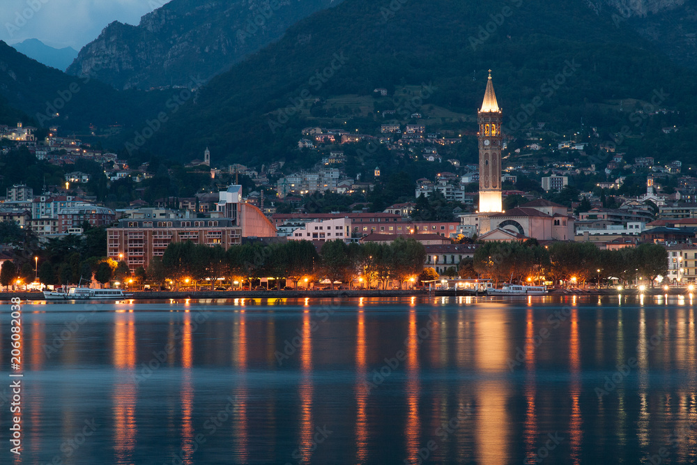 City of Lecco by night