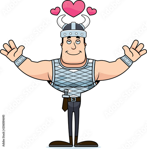 Cartoon Viking  Hug