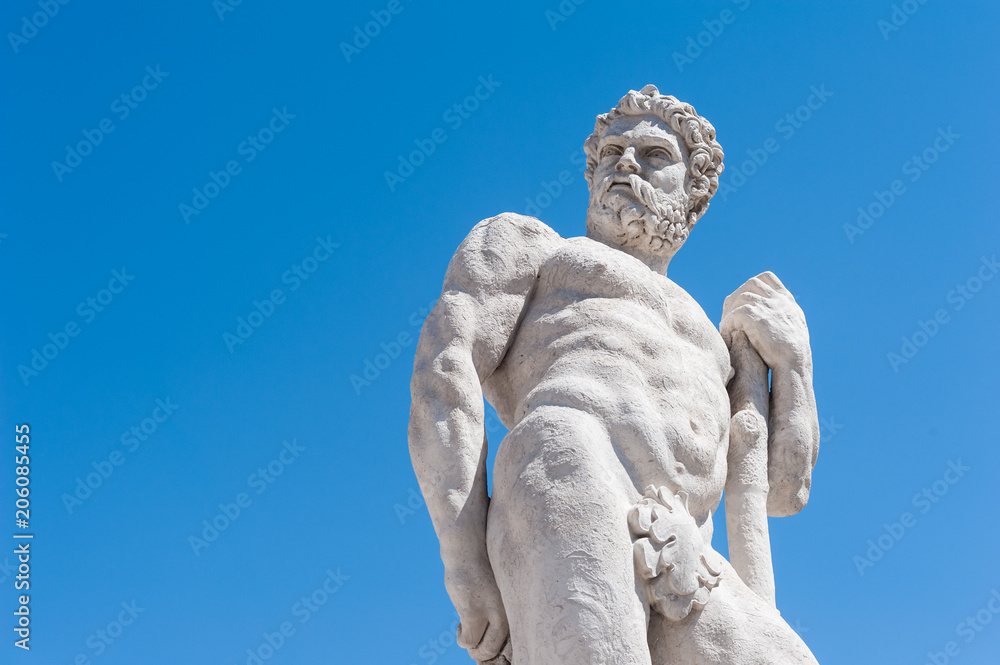 Statue of the 16 century. Statue of Hercules. Statue of the 16 century. Statue of Hercules.