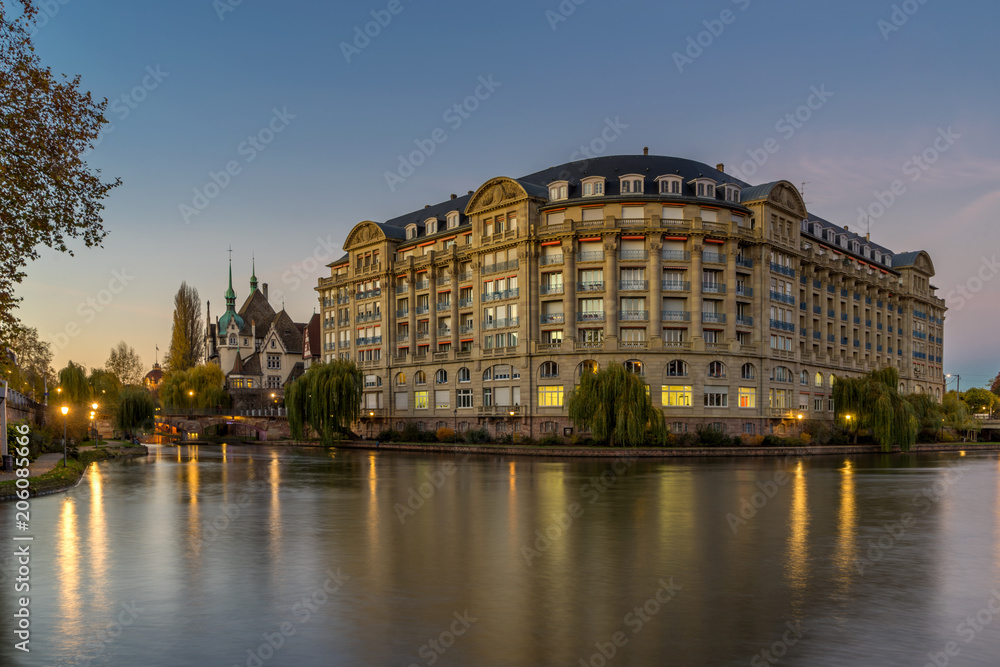 View of Strasbourg France the river