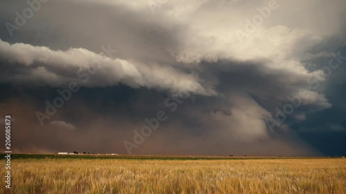 Dust Blows Out From Underneath A Massive Storm 