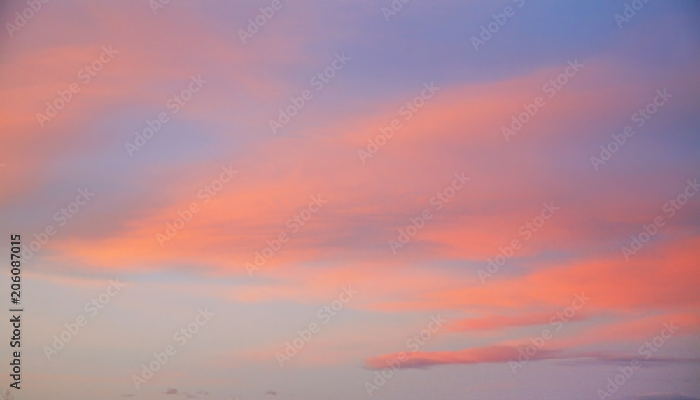 Sky near Orosei. Province of Nuoro. Sardinia island. Italy