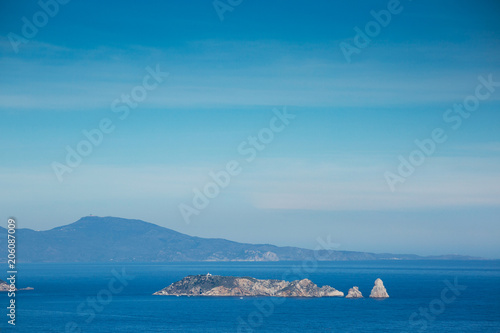 Panorama of illes medes islands in Estartit. Costa Brava, Spain. photo