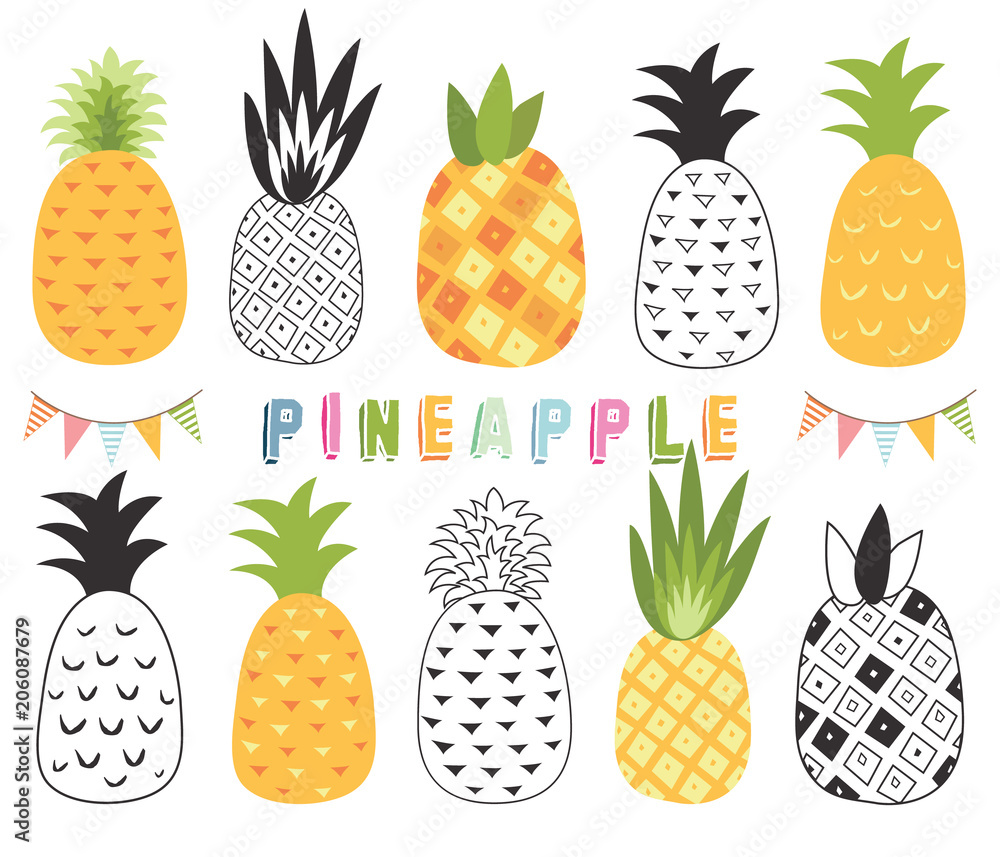 Tropical Pineapple Set Tropical Pineapple Set