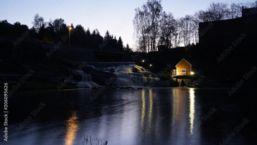 Susebakke Waterfall , Mysen, Norway.