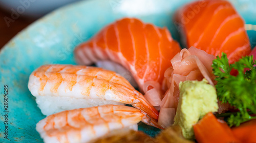 Salmon And Shrimp Sushi