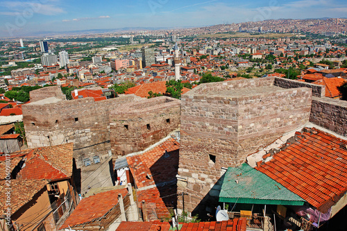Panorama Ankara and Ak-Kala fortress on the hill Hissar. Turkey. 
 #206098017