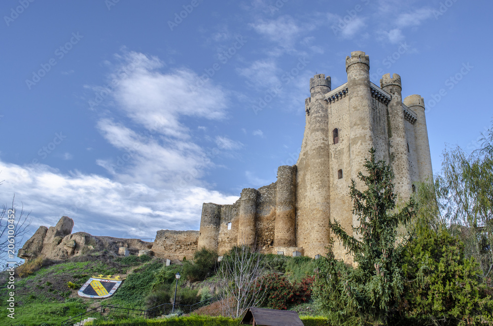 Castillo de  Valencia Don Juan en la provincia de Leon