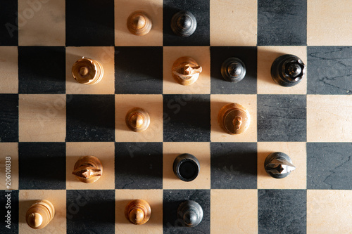 Head shot of chess game