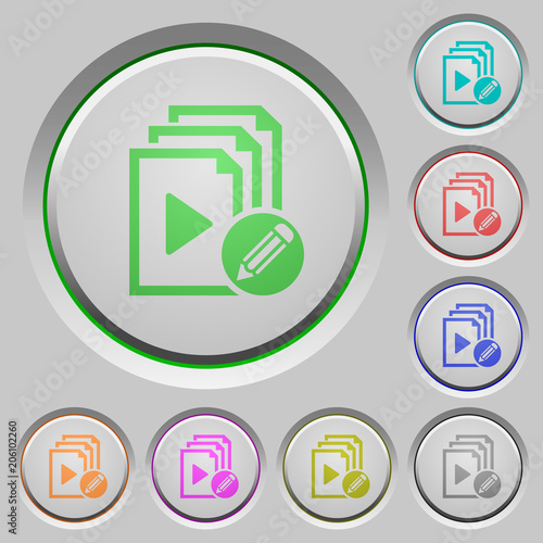 Edit playlist push buttons