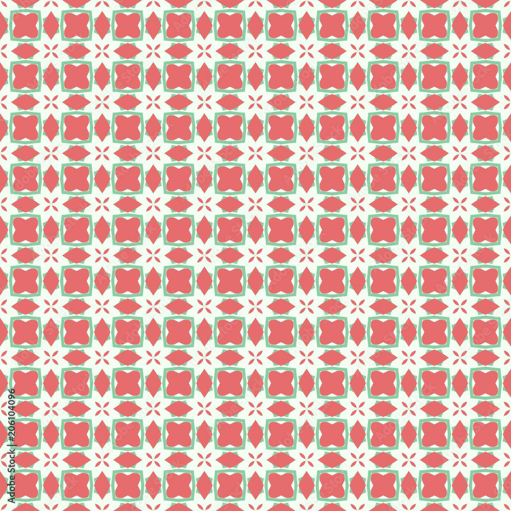 Design for printing on fabric, textile, paper, wrapper, scrapbooking. Traditional tile ornament in ethnic style. Design for printing on fabric, textile, paper, wrapper, scrapbooking. Traditional tile ornament in ethnic style.