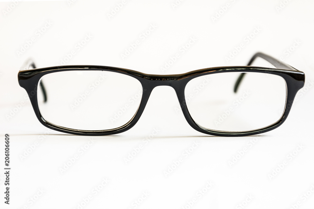 Spectacles on white background. Vision care concept. Spectacles on white background. Vision care concept.