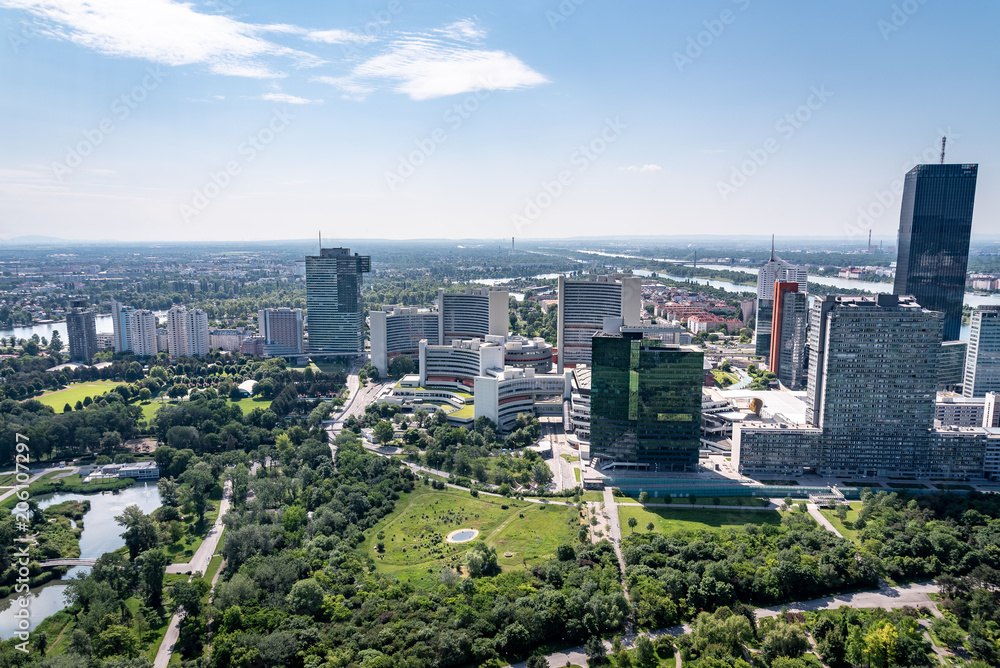 Obraz premium Die Vereinten Nationen in Wien mit der Atomenergiebehörde