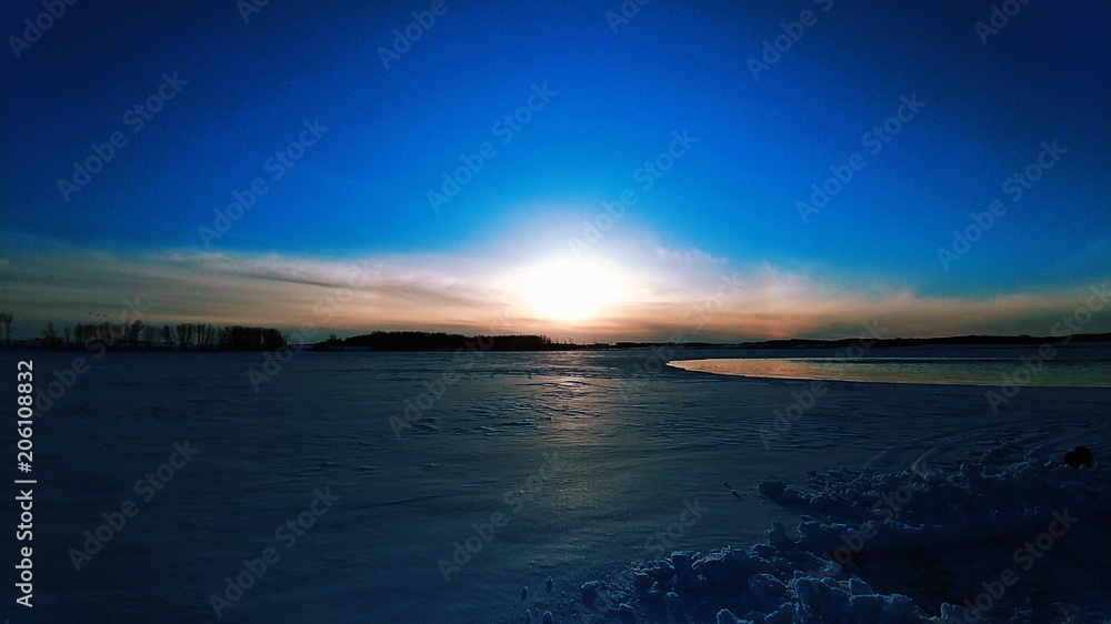 Fototapeta premium springtime on ice