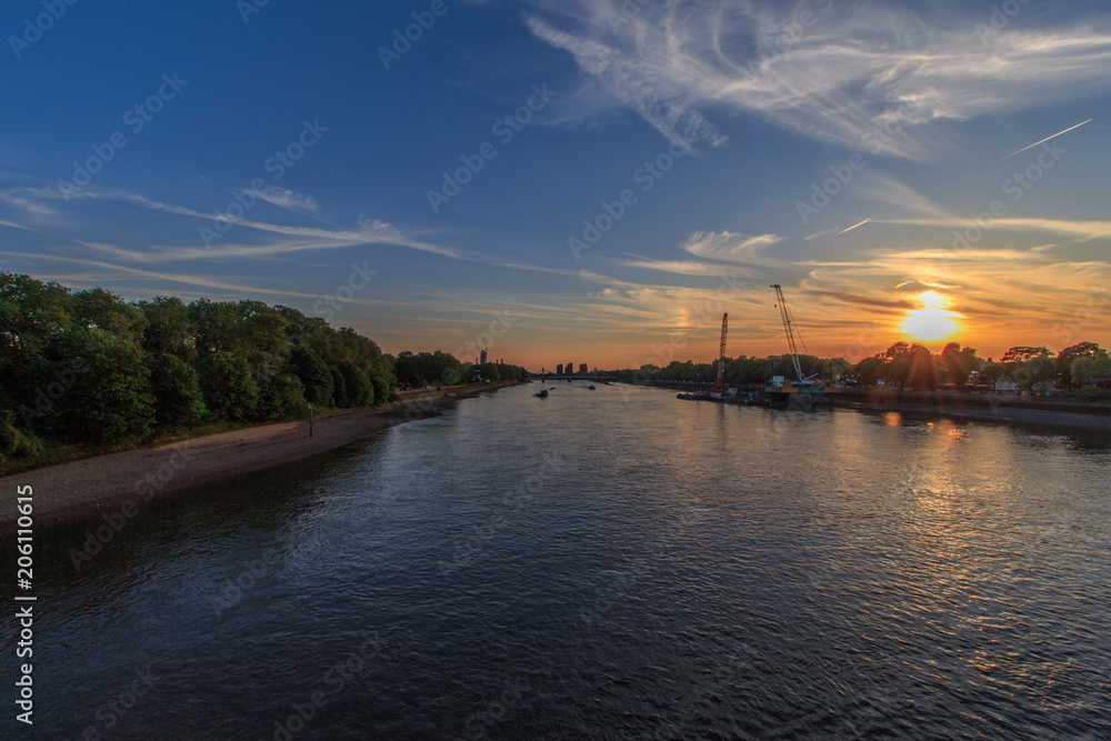 River Thames at Sunset  