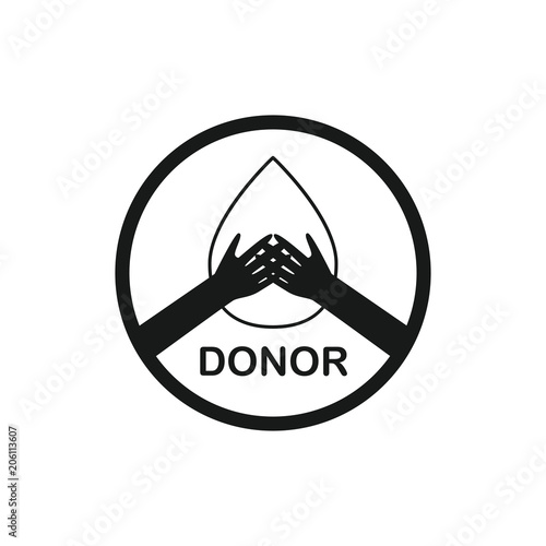 Drop icon in simple style