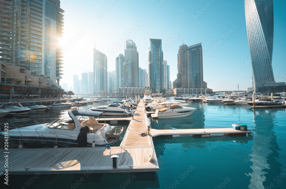 Fototapeta premium Dubai Marina, United Arab Emirates