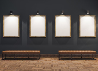empty gallerys in museum