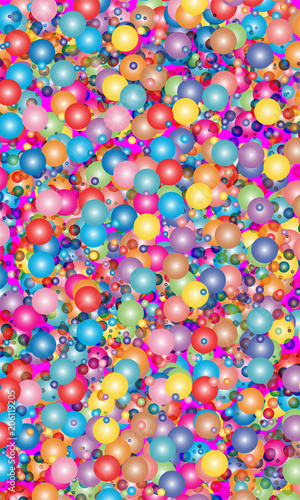 Bubbles background - vector illustration