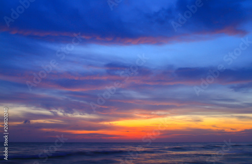 Beautiful sky at twilight times for background © YODCHAI