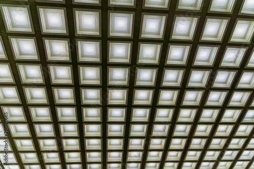 led panels ceiling background.