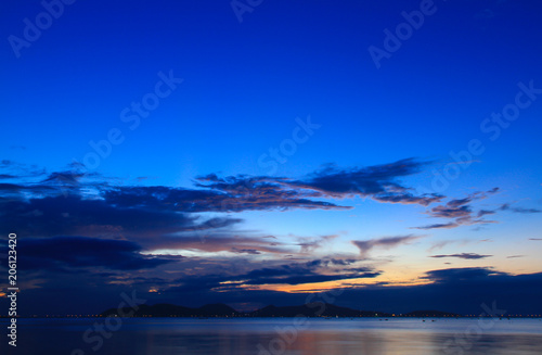 Beautiful sky at twilight times for background