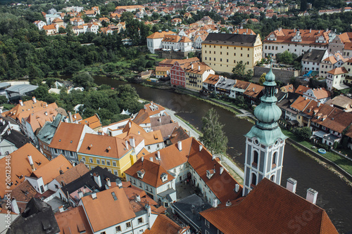 Średniowieczne czeskie miasteczko Czeski Krumlow