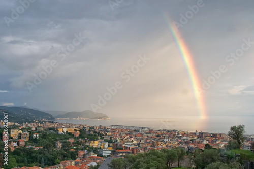 Rainbow on the Gulf of Tigullio - Ligurian Sea - Chiavari - Italy