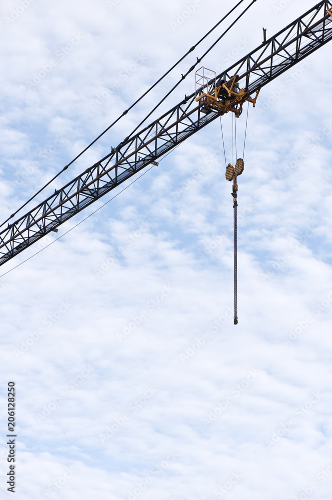Tower crane against sky. Tower crane against sky.