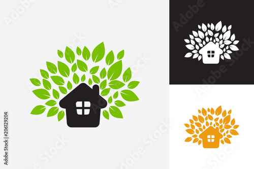 Tree House Logo Template Design Vector, Emblem, Design Concept, Creative Symbol, Icon
