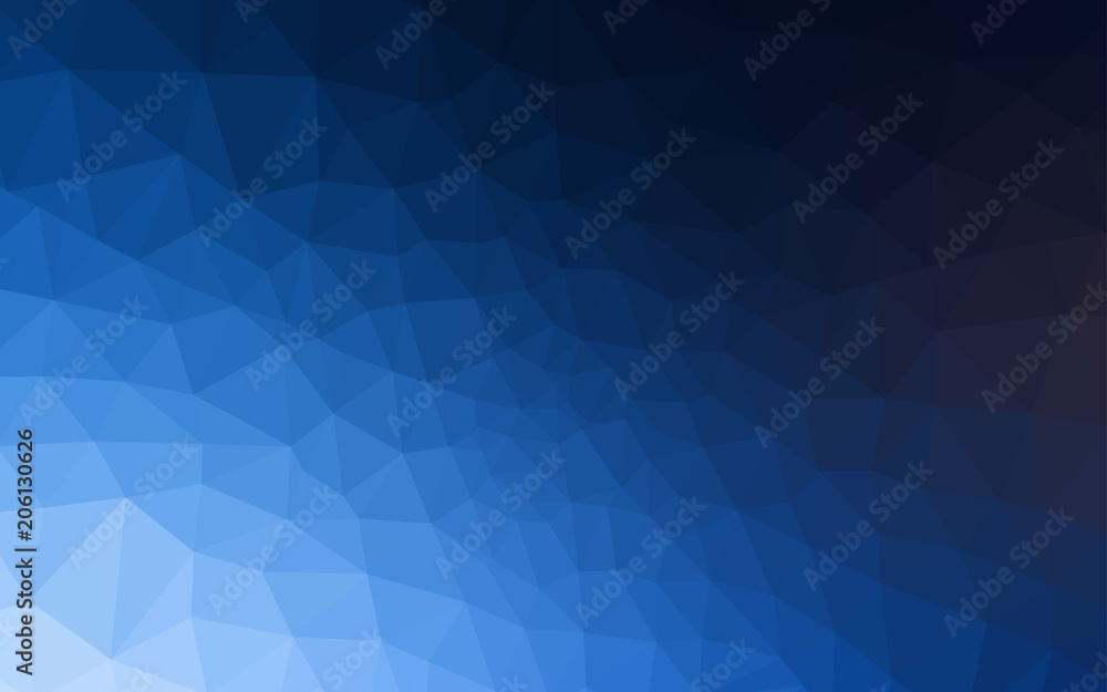 Dark BLUE vector low poly texture. Dark BLUE vector low poly texture.