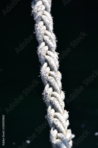 Rope of a sailing ship in the harbor of Toronto-Canada © Frank Middendorf